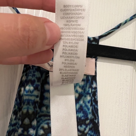 Nanette Lepore - Indigo Paisley Mini Dress Halter Beach Coverup - Picture 6 of 10